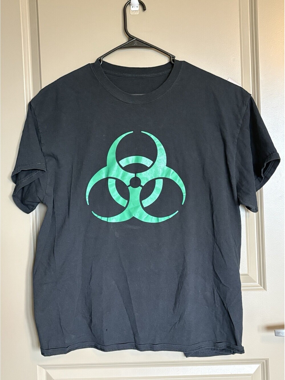 Men’s 2XL Green Biohazard Cyber, Punk, Alternative T-Shirt